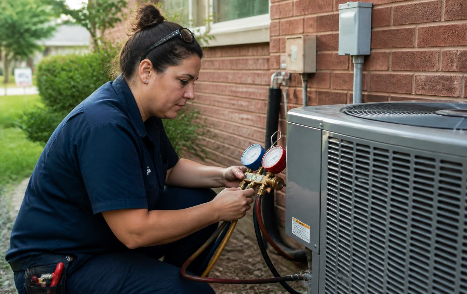 Keystone Heating & Air at work in Annapolis